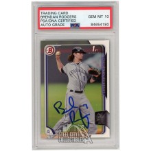 Brendan Rodgers 2015 Bowman Draft 1st Bowman Autograph RC Card #200 PSA/DNA 10