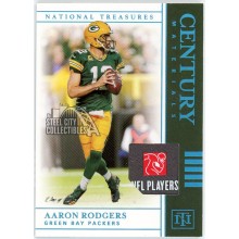 Aaron Rodgers 2019 Panini National Treasures Century Tag Patch Card #CM-42 1/1