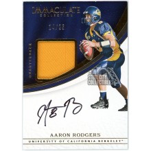 Aaron Rodgers 2017 Panini Immaculate Collegiate Game-Used Patch Auto 14/25