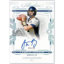 Aaron Rodgers 2022 Panini Flawless Collegiate Campus Legends Autograph Card #CL-AR 3/25