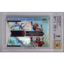 Aaron Rodgers Alex Smith 2005 Bowman's Best Dual Rookie Auto 42/50 BGS 9 AUTO 10