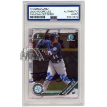 Julio Rodriguez 2019 Bowman Chrome 1st JROD Show Autograph Card #BCP-33 PSA/DNA