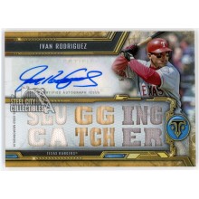 Ivan Rodriguez 2020 Topps Triple Threads Game-Used Relic Gold Autograph 1/9