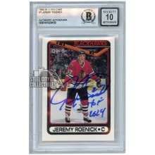 Jeremy Roenick 1990-91 O-Pee-Chee "HOF 2024" Rookie Autograph Card #7 BAS 10