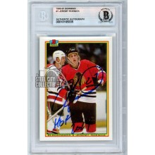 Jeremy Roenick 1990-91 Bowman "HOF 2024" Autograph Rookie Card #1 BAS