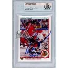 Jeremy Roenick 1990-91 Upper Deck "HOF 2024" Autograph Rookie Card #63 BAS