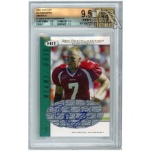 Ben Roethlisberger 2004 Sage Hit Emerald Rookie Auto BGS 9.5 AUTO 10