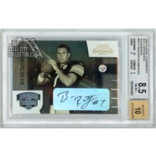 Ben Roethlisberger 2004 Playoff Contenders ROY Contenders Rookie Autograph Card #ROY-1 6/25 BGS 8.5