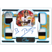 Ben Roethlisberger 2022 Panini One Quad Patch Autograph Card #55 5/15
