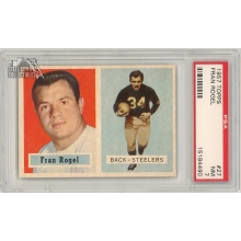 Fran Rogel 1957 Topps Football Card #27 PSA 7 NM