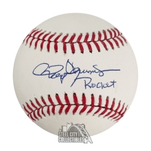Roger Clemens Autographed OML Baseball W/ Rocket Inscription- PSA/DNA