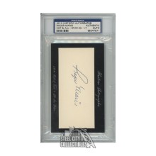 Roger Maris Autographed 2010 Historic Autographs Cut Signature Oversized Card 1/1 - PSA/DNA