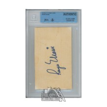 Roger Maris Autographed 3x5 Index Card - BAS 8