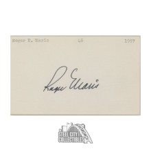Roger Maris Autographed Index Card - JSA LOA