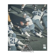 Roger Staubach Autographed Dallas 16x20 Football Photo - BAS (Handoff)