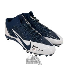 Roger Staubach Autographed Nike Alpha Pro Football Cleats - BAS