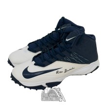 Roger Staubach Autographed Nike Blue & White Football Cleats - BAS