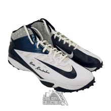 Roger Staubach Autographed Nike Vapor Pro Blue & White Football Cleats - BAS