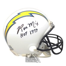 Ron Mix HOF 1979 Autographed Los Angeles Mini Football Helmet - BAS