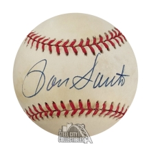 Ron Santo Autographed Official Len Coleman NL Baseball W/ Slight Toning- JSA COA GG24593