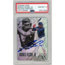 Ronald Acuna Jr 2018 Panini Illusions RC Auto #14 - PSA/DNA 10