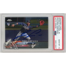 Ronald Acuna Jr 2018 Topps Chrome Update "Rookie Debut" Auto #HMT31 - PSA/DNA 10
