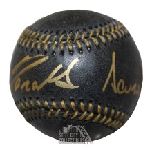 Ronald Acuna Autographed Full Name Black MLB Baseball - JSA