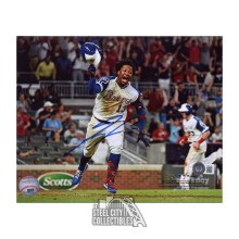 Ronald Acuna Jr Autographed Atlanta 8x10 Baseball Photo - BAS (Walk Off)
