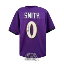 Roquan Smith Autographed Baltimore Custom Purple Football Jersey - BAS (0)