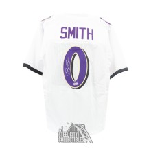 Roquan Smith Autographed Baltimore Custom White Football Jersey - BAS