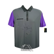 Rory McIlroy Autographed Nike Grey/Purple Lightweight Innovation Golf Polo /25 - UDA