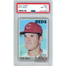 Pete Rose 1970 Topps Card #580 PSA 8 NM-MT