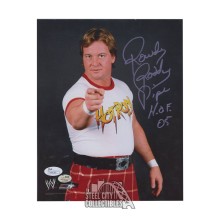 Rowdy Piper Autographed 8x10 Pointing Photo W/ HOF '05 Inscription- JSA N99186
