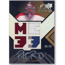Patrick Roy 2008-09 Upper Deck Black Quad Patch Autograph Card #BAJ-PR 08/25