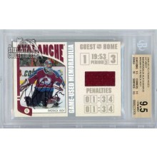 Patrick Roy 2004-05 In The Game ITG Franchises Jersey Autograph Card #WSM-PR1 2/10 BGS 9.5