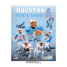 Houston Autographed Run & Shoot 8x10 Football Photo - BAS