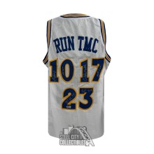RUN TMC Hardaway, Richmond, Mullin HOF Autographed Golden State Custom White Basketball Jersey - BAS
