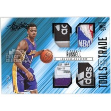D'Angelo Russell 2015-16 Panini Absolute Tools of the Trade Rookie NBA Logo Patch Card #2 1/1