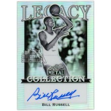 Bill Russell 2022 Leaf Metal Legacy Silver Autograph #LCA-BR5 10/15