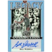 Bill Russell 2022 Leaf Metal Legacy Aqua Autograph #LCA-BR7 1/10