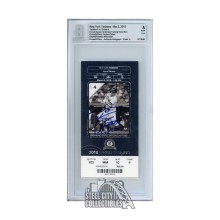 Russell Wilson Autographed New York Full Spring Training Debut Baseball Ticket - BAS 10