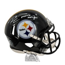 Russell Wilson Steelers Nation Autographed Pittsburgh Speed Mini Football Helmet - Fanatics