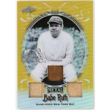 Babe Ruth 2019 Leaf Metal Gold Triple Game-Used Bat Relic Card #TB-20 1/1