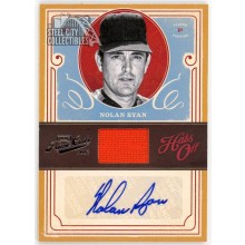 Nolan Ryan 2012 Panini Prime Cuts Hats Off Relic Autograph Card #5 5/25