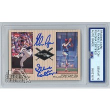 Nolan Ryan & Steve Carlton 2002 Fleer Greats Dual Autograph Card PSA/DNA 10