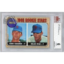 Nolan Ryan 1968 Topps Baseball Rookie Card #177 BVG 6
