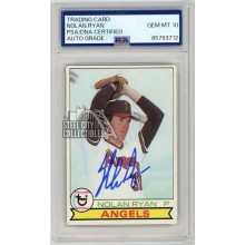 Nolan Ryan 1979 Topps Autograph Card #115 PSA/DNA 10
