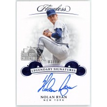Nolan Ryan 2019 Panini Flawless Legendary Signatures Sapphire Autograph Card #LS-NR3 3/10