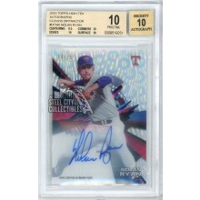Nolan Ryan 2015 Topps High Tek Clouds Diffractor Autograph Card #HT-NR 14/25 BGS 10