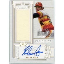 Nolan Ryan 2020 Topps Definitive Jersey Relic Autograph Card #DARC-NR 9/25
